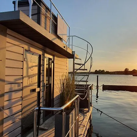 Hausboot Fjord Dory Mit Biosauna In Schleswig Exterior photo